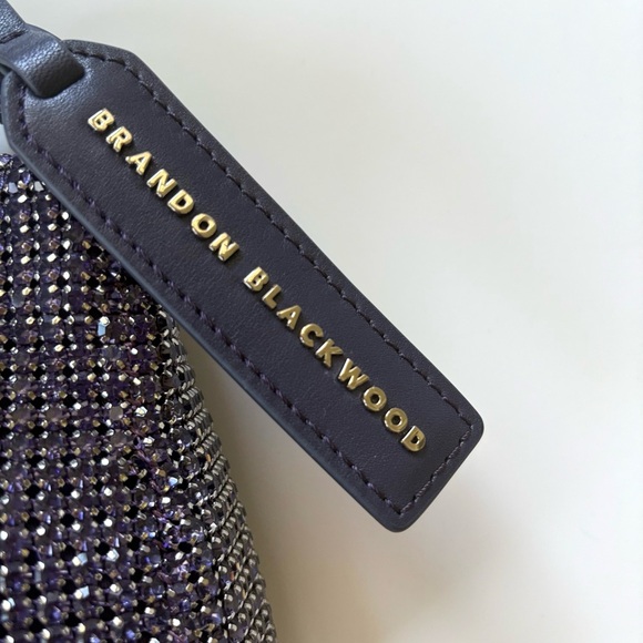 Brandon Blackwood Crystal Tanzanite Shoulder Bag - Picture 6 of 11